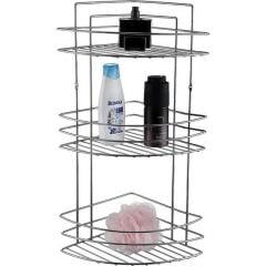 Banyo Köşe Rafı 3 Gözlü Paslanmaz - 690