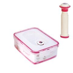 Moon Star Vakumlu hava geçirmez saklama kabı 1,10 LT+Pompa-MVAC181