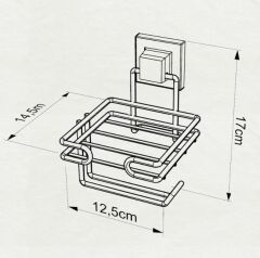 Geseus Home Yapışkanlı Yedekli Tuvalet Kağıtlık EF275
