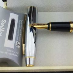 Scrikss 35 gold krom dolma kalem lux kutuda Ücretsiz kargo