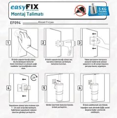 Geseus Yapışkanlı Klozet Fırçası Krom EF094