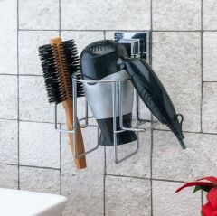 Geseus Yapışkanlı Fön Makinesi Askısı Krom EF262