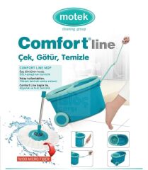 Motek Tekerlekli Taşıma Saplı Comfort  Mop Temizlik Seti MT-10