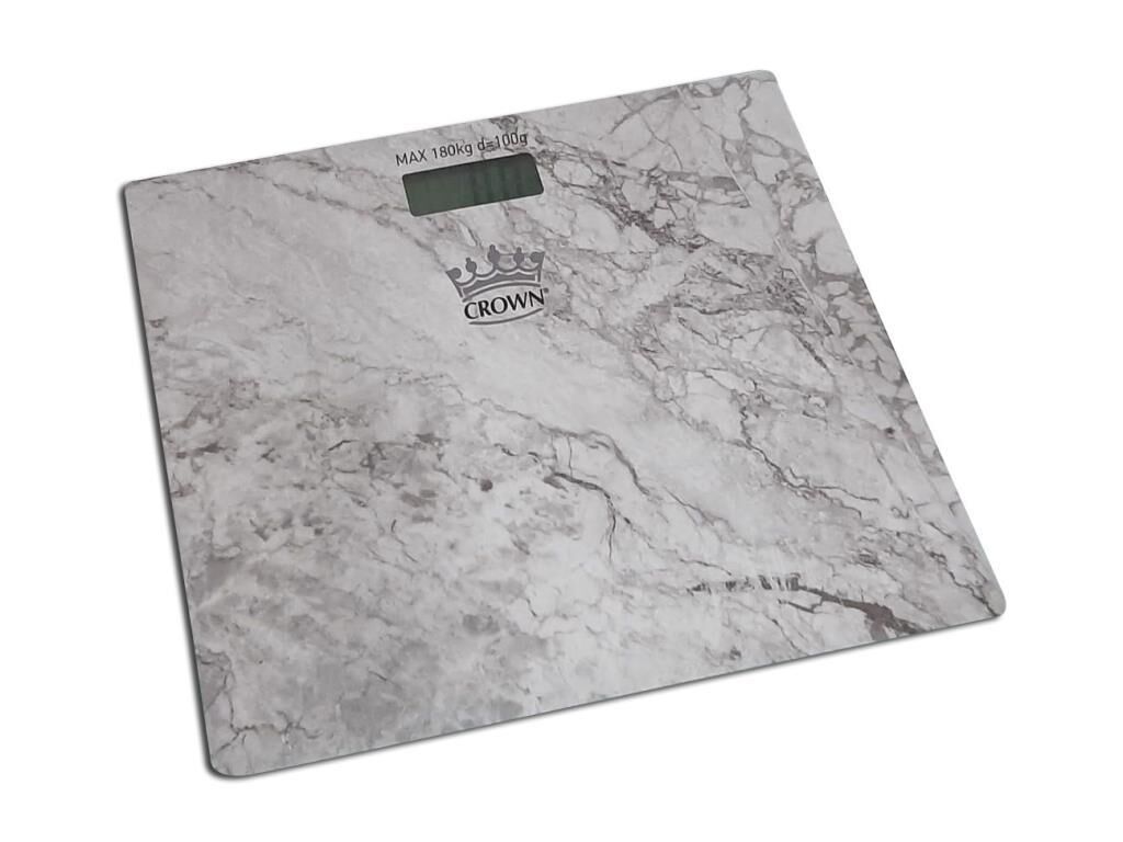 Baskül Tartı Cam Banyo Tartısı Lcd Ekran 18 0Kg Kapasite Mermer Desenli