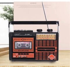 Nostaljik Kasetçalar 4 Bant Radyo,Usb Girişli,Fm Radyo,Bluetooth Bağlantılı-FP-319BT