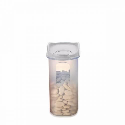 Moonstar Bakliyat Ve Kuru Gıda Saklama Kabı 1,8 Litre-MAS-102 beyaz