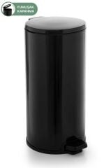 Primanova Cigo Paslanmaz Çelik Çöp Kovası Pedallı 20 Litre-SİYAH