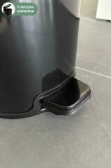 Primanova Cigo Paslanmaz Çelik Çöp Kovası Pedallı 20 Litre-SİYAH