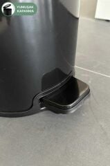 Primanova Cigo Paslanmaz Çelik Çöp Kovası Pedallı 20 Litre-SİYAH