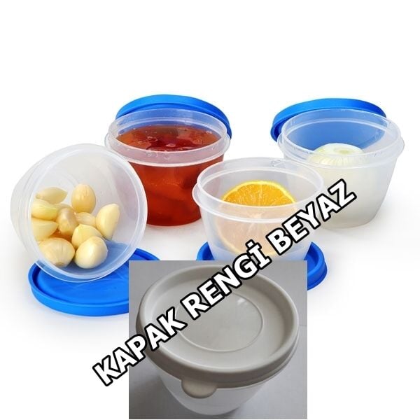 Moonstar Mıcro Gıda Saklama Kabı 4x175 ML MIC-410 beyaz