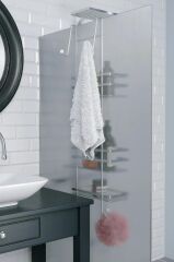 Geseus Üç Katlı Asmalı Banyo Duş Rafı Krom LM580