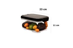 Moonstar Proplus 2 Parça Hava Sızdırmaz Saklama Kabı 3,4 LT siyah