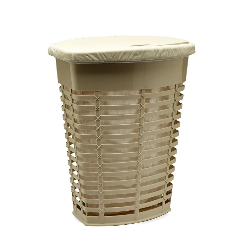 Primanova Palm Kirli Çamaşır Sepeti 50 Litre 3 Renk bej