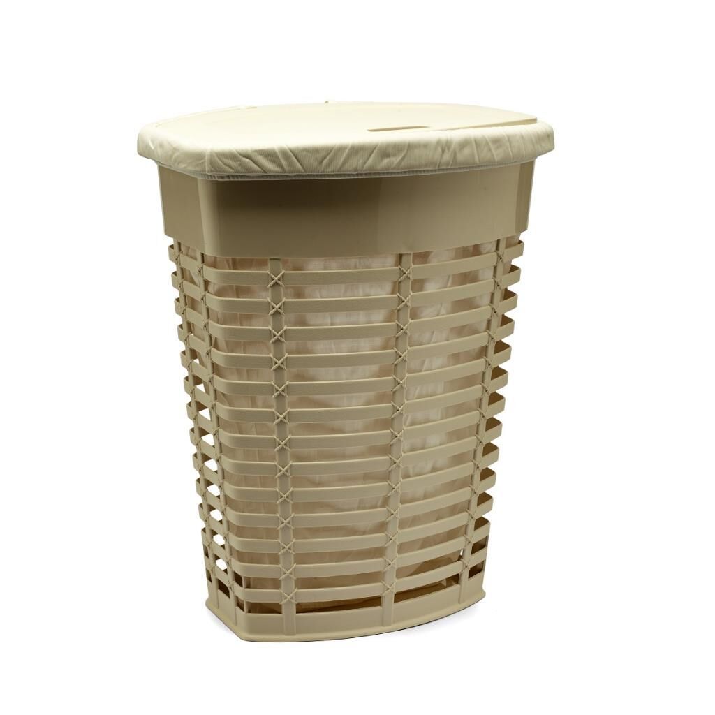 Primanova Palm Kirli Çamaşır Sepeti 50 Litre 3 Renk bej