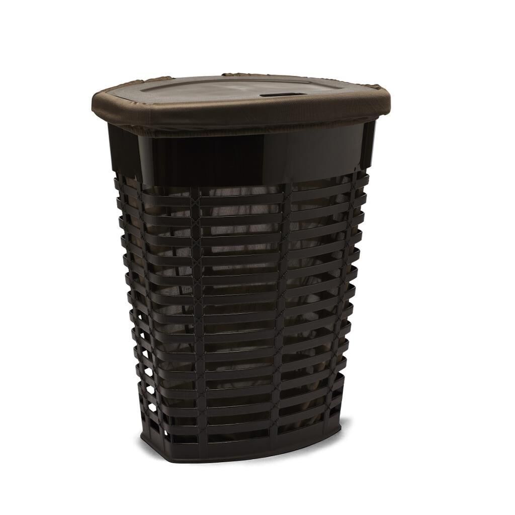 Primanova Palm Kirli Çamaşır Sepeti 50 Litre 3 Renk kahverengi