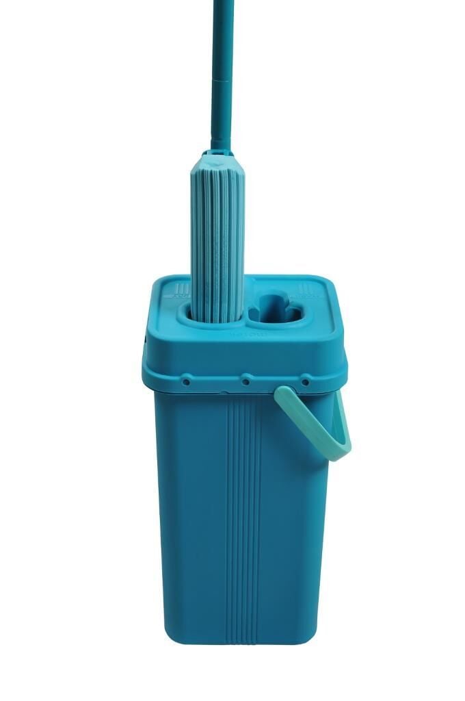 Geseus Motek Soft Mop Mikrofiber Cam,Parke Islak Zemin Temizlik Seti Çift Hazneli Yıka Sık Temizle-MT23