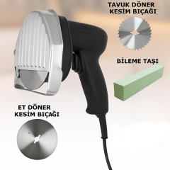 Elektrikli Döner Kesme Makinesi + Tavuk Döner Kesme Bıçağı