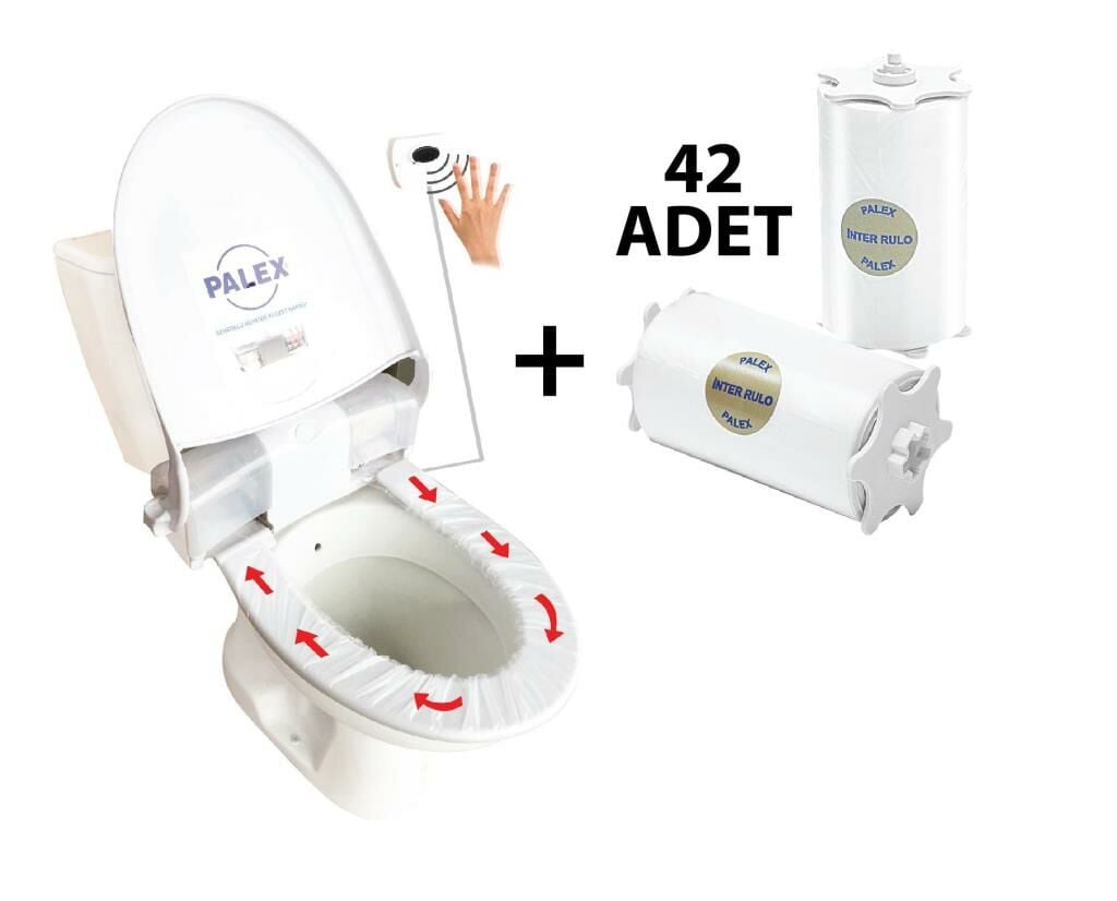Palex Sensörlü Hijyenik Klozet Kapağı + 42 Adet Yedek Rulo