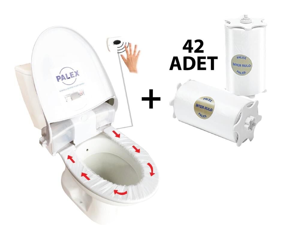 Palex Sensörlü Hijyenik Klozet Kapağı + 42 Adet Yedek Rulo