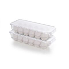 Primanova Kapaklı Yumurta Saklama Kabı Şeffaf  M-E65-16