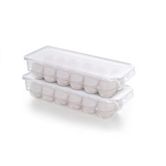 Primanova Kapaklı Yumurta Saklama Kabı Şeffaf  M-E65-16