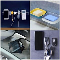 Geseus Nano Çift Taraflı Yıkanıp Tekrar Kullanılabilir Şeffaf Bant 19mmX1Mt