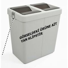 Motek Çamaşır Sepeti Çöp Kovası Yedek Yan Klips 40-80 Litre Uyumlu 1ADET