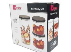 Moonstar harmony üçlü saklama kabı hava sızdırmaz-HM-SET