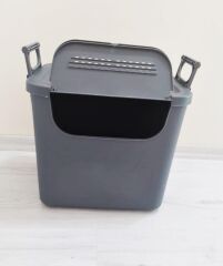 Geseus Motek  Mybox 1x30 Litre Kulplu Çok Amaçlı Organizer Saklama Kutusu-MT-35 Antrasit