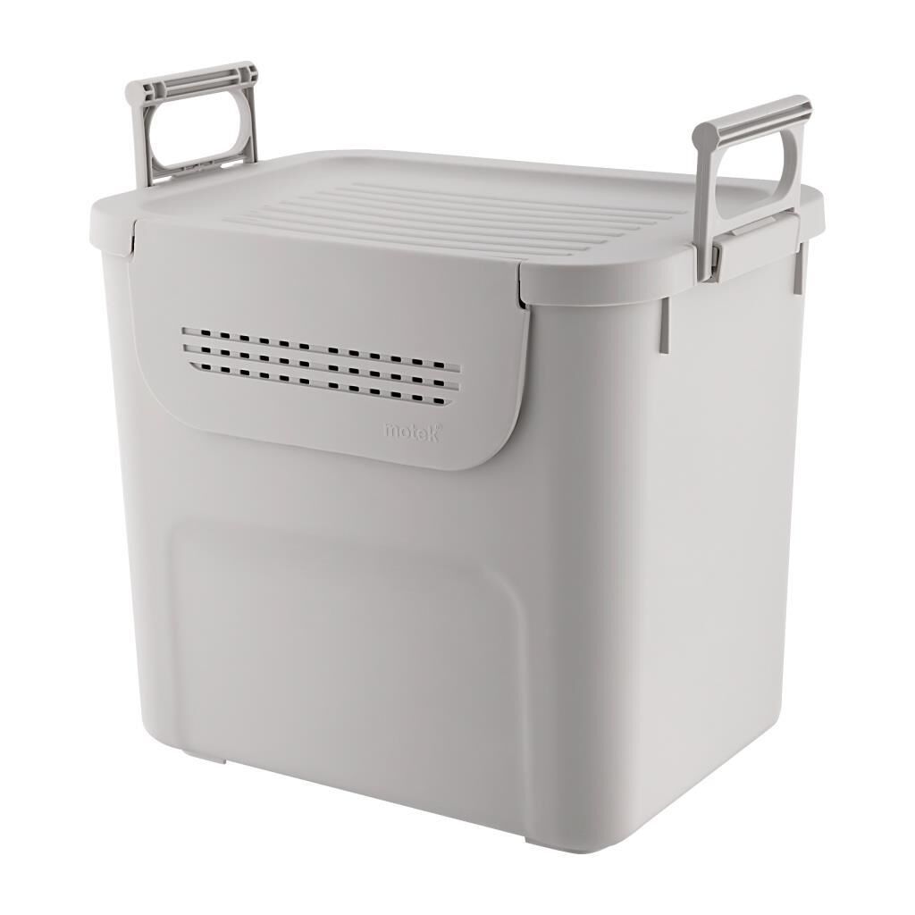 Geseus Motek  Mybox 1x30 Litre Kulplu Çok Amaçlı Organizer Saklama Kutusu-MT-35 gri
