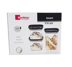 Moonstar smart üçlü saklama kabı hava sızdırmaz-SM-SET