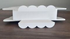 Masa Üstü Melamin Peçetelik Gül Desenli Krem-5 Adet