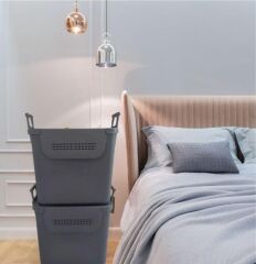 Geseus Motek  Mybox 2x30 Litre Kulplu Çok Amaçlı Organizer Saklama Kutusu-MT-35