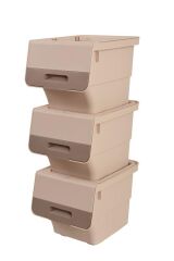 Motek Mt05  Patateslik Soğanlık Tekerlekli Organızer Eşya Ve Erzak Kutusu 3x33 Litre