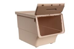 Motek Mt05  Patateslik Soğanlık Tekerlekli Organızer Eşya Ve Erzak Kutusu 3x33 Litre Gri+Beyaz