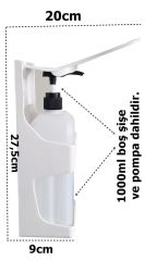 Dezenfektan Dispenseri Kol İle Kullanım 1000ML Kapasite Şişe dahil-PWR-57