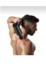 Şarjlı 4 Başlıklı Darbeli Titreşimli Tabanca Masaj Aleti Kas Rahatlatıcı