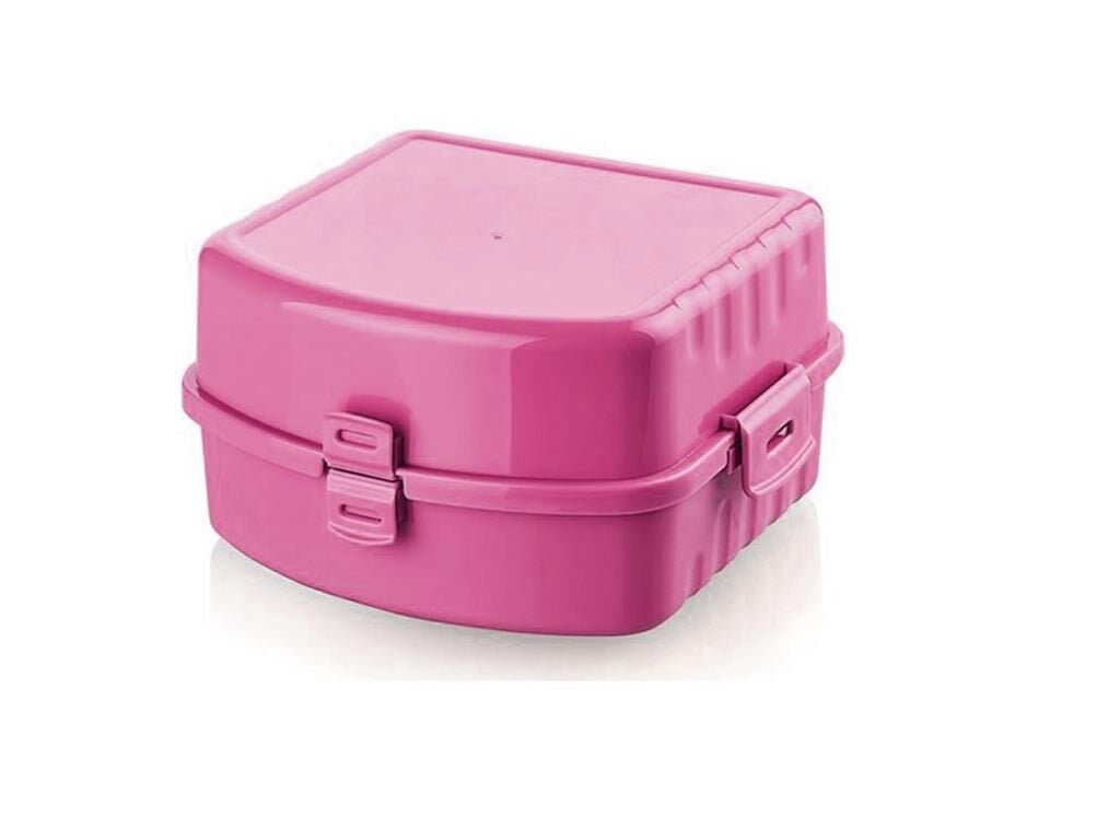 Beslenme Kabı Öğrenci Beslenme Kutusu 6 Renk Seçeneği-YN pembe