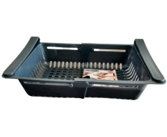 Buzdolabı Organizeri Boyu Ayarlanabilir Düzenleyici-Antrasit Siyah-8125