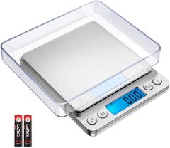 Dijital Hassas Elektronik Taşınabilir Terazi Tartı 3000Gr/ 0.1Gr Hassas Terazi 7107