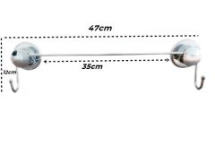 Havluluk Askılık Krom Vidasız Kendinden Yapışkanlı-826