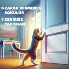 Evcil Hayvanlar İçin Mobilya koruyucu Tırmalama Önleyici Eğitim Bandı En:10cm Boy:10mt