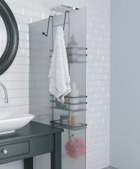 Geseus Üç Katlı Asmalı Banyo Duş Rafı Siıyah LM580