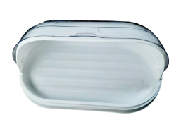 Ekmeklik Plastik Ekmek Kutusu Ekmek Dolabı Kapaklı Geniş Hacimli-Beyaz