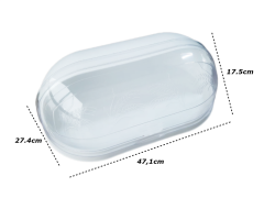 Ekmeklik Plastik Ekmek Kutusu Ekmek Dolabı Kapaklı Geniş Hacimli-Beyaz