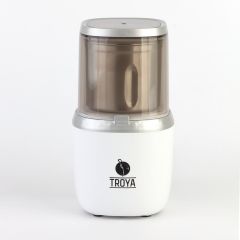 Geseus Troya Kahve Ve Baharat Öğütücü 85Gr Kapasite Çıkartılabilir Yıkanabilir Çelik Hazne beyaz