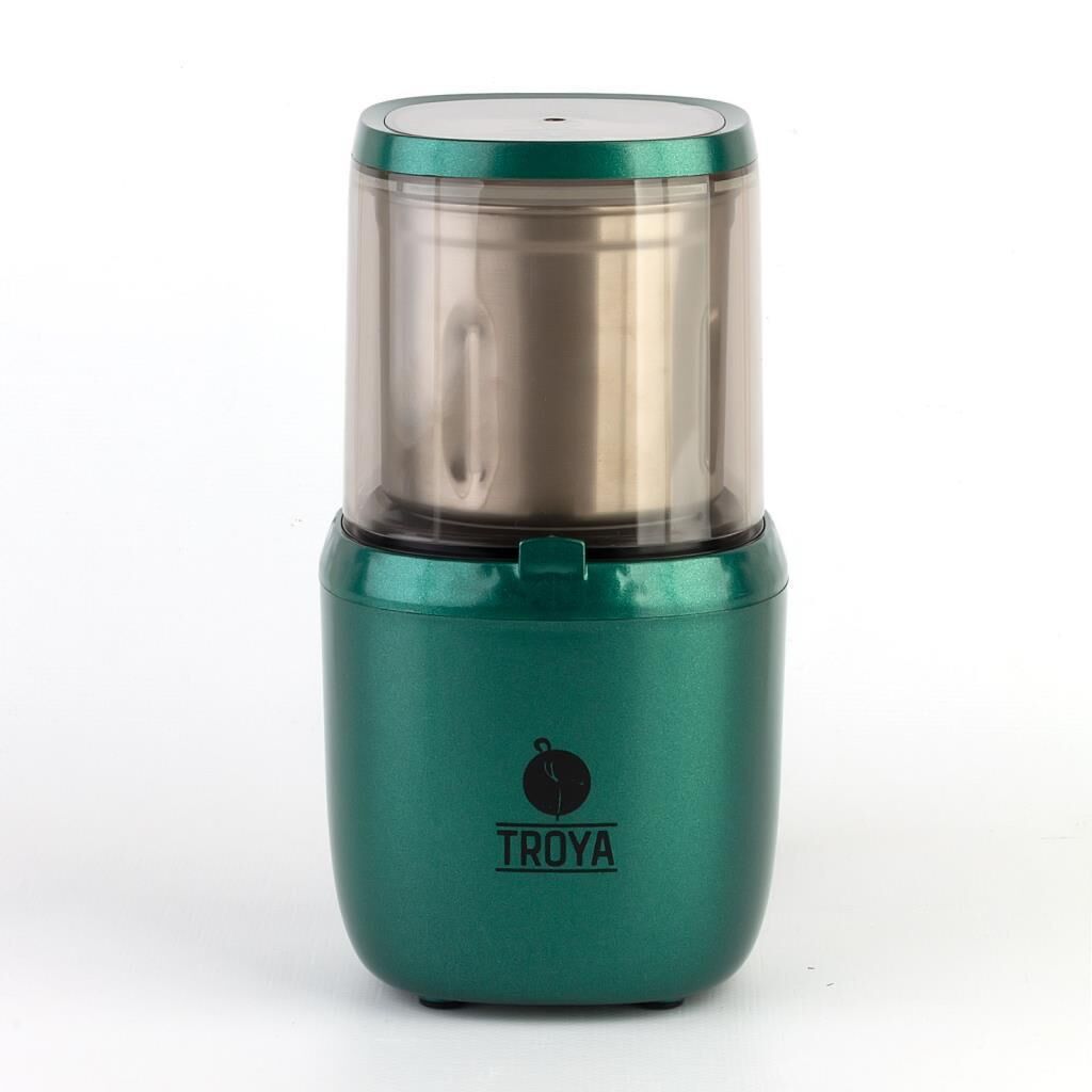 Geseus Troya Kahve Ve Baharat Öğütücü 85Gr Kapasite Çıkartılabilir Yıkanabilir Çelik Hazne yeşil