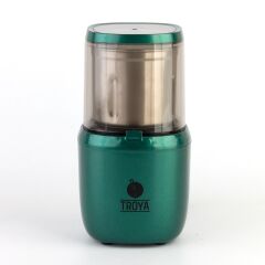 Geseus Troya Kahve Ve Baharat Öğütücü 85Gr Kapasite Çıkartılabilir Yıkanabilir Çelik Hazne yeşil