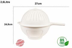 Moonstar Küvetli Süzgeç Pratik Çift Yönlü Süzgeç-CLB-355-BEYAZ