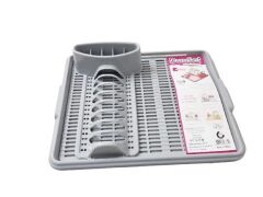 Moonstar Hareketli Tabaklık Bulaşık Durulama Seti Gri-720